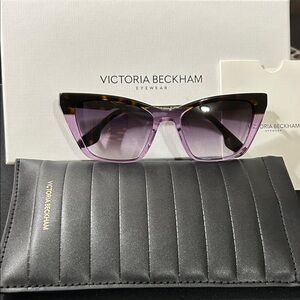 Victoria Beckham Havana Purple Sunglasses